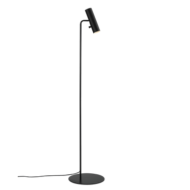 Modern Black Floor Lamp with Adjustable Head – Minimalistic Standing Lamp for Living Room Decor 0